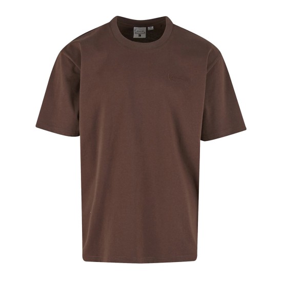 KARL KANI SLOGAN BOXY T-SHIRT BROWN Καφέ