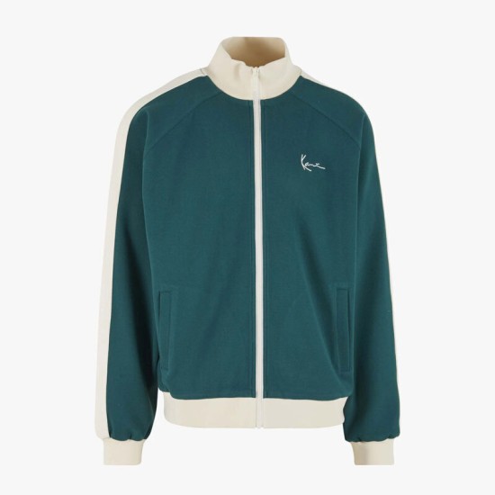 KARL KANI SIGNATURE SIDESTRIPE PIQUE TRACKJACKET Πράσινο