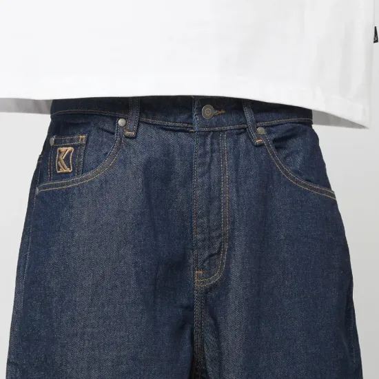 KARL KANI KARL OG RINSED RELAXED BAGGY WORKWEAR JORTS BLUE Μπλε