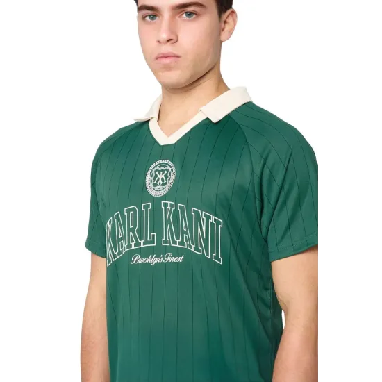Karl Kani Heritage Pinstripe Soccer Jersey T-Shirt Πράσινο