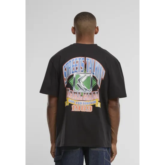Karl Kani Baseball T-Shirt Cotton Oversized Fit Black Μαύρο