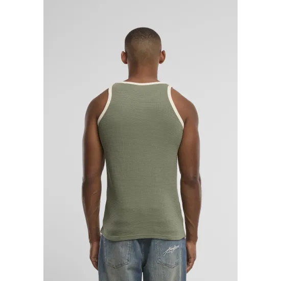 Karl Kani Signature Waffle Tank Top Πράσινο
