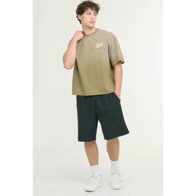 Karl Kani Cursive Varsity Gradient Boxy T-Shirt Khaki  Λαδί