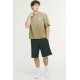 Karl Kani Cursive Varsity Gradient Boxy T-Shirt Khaki  Λαδί