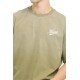 Karl Kani Cursive Varsity Gradient Boxy T-Shirt Khaki  Λαδί