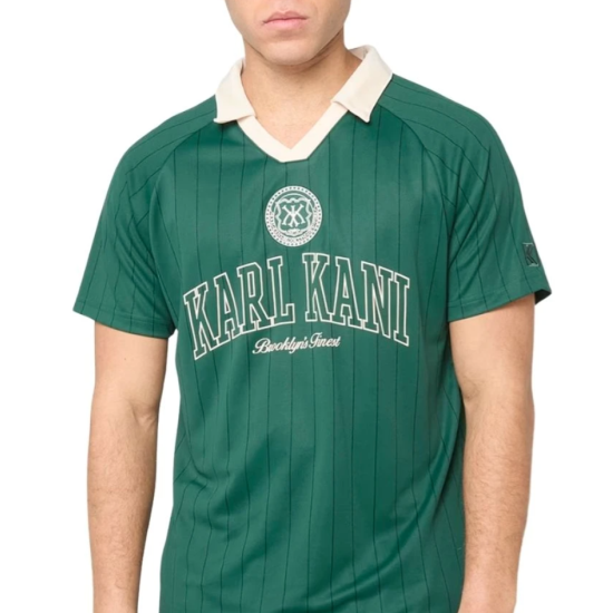 Karl Kani Heritage Pinstripe Soccer Jersey T-Shirt Πράσινο