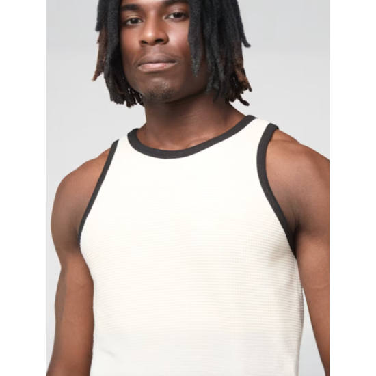 Karl Kani Signature Waffle Tank Top Μπεζ