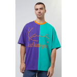 Karl Kani KKJ Block Boxy Tee Petrol/Purple