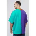 Karl Kani KKJ Block Boxy Tee Petrol/Purple