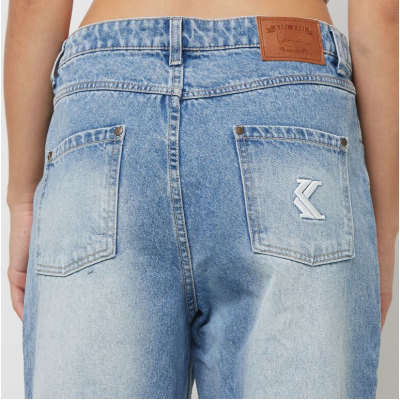 Karl Kani OG Five Pocket Straight Leg Denim  Mid Blue Karl Kani OG Five Pocket Straight Leg Denim  Mid Blue