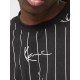 Karl Kani Small Signature Essential Pinstripe Crop Tee Black/White Μαύρο