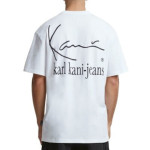 Ανδρικό T-Shirt Λευκό - Karl Kani Tiny Signature Print