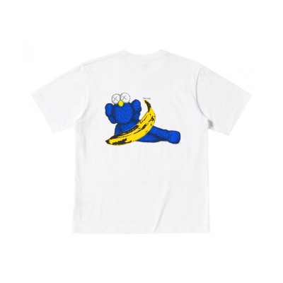 KAWS  Warhol UT Graphic T-Shirt White Blue Άσπρο KAWS  Warhol UT Graphic T-Shirt White Blue Άσπρο