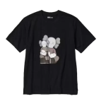 KAWS x Uniqlo UT Short Sleeve Graphic T-shirt Black Μαύρο