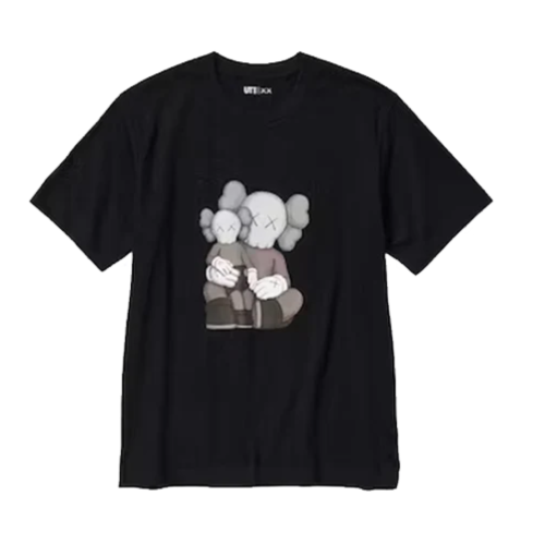 KAWS x Uniqlo UT Short Sleeve Graphic T-shirt Black Μαύρο