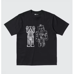 KAWS Warhol UT Graphic T-Shirt Black Μαύρο