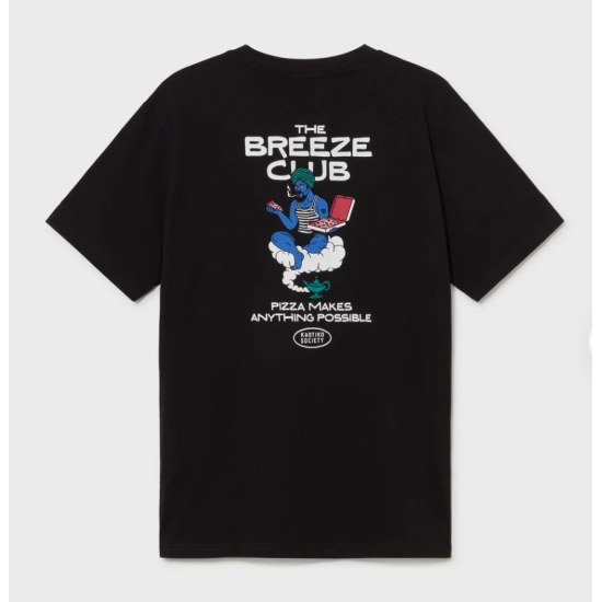 Kaotiko Regular Pizza Makes Anything Black T-Shirt Μαύρο