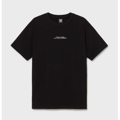 Kaotiko Regular Pizza Makes Anything Black T-Shirt Μαύρο