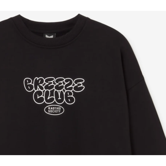 Kaotiko Oversize Eyes Breezy Black Jersey Μαύρο