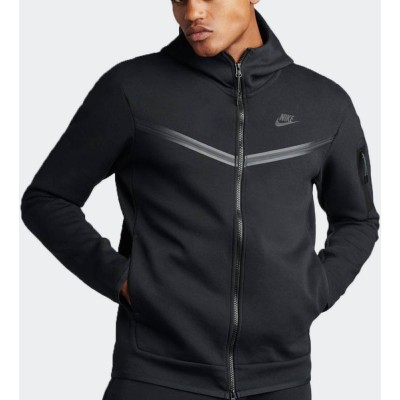 Nike Sportswear Tech Fleece FZ Hoodie Μαύρο Nike Sportswear Tech Fleece FZ Hoodie Μαύρο