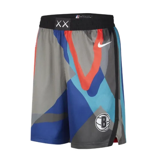 Nike Nba Brooklynn Nets Dri-Fit Swingman Shorts City Edition Πολύχρωμο