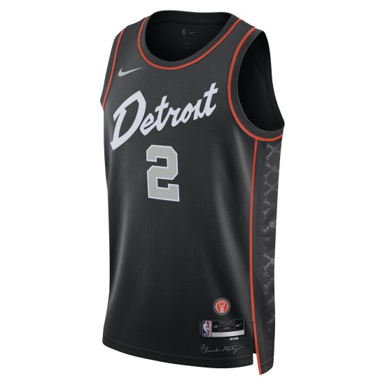 Nike Dri-FIT NBA Detroit Pistons Cade Cunningham City Edition 23/24 Swingman Jersey Μαύρο
