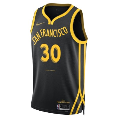 Nike Dri-FIT NBA Golden State Warriors Stephen Curry City Edition 23/24 Swingman Jersey  Μαύρο