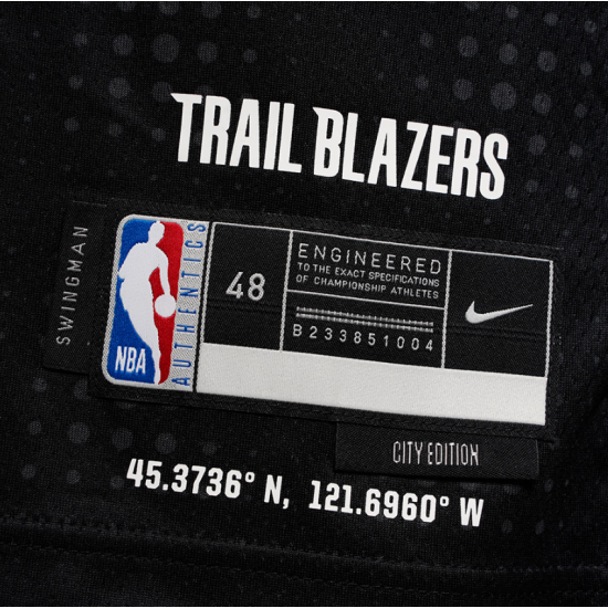 Nike NBA Scoot Henderson Portland Trail Blazers City Edition Μαύρο
