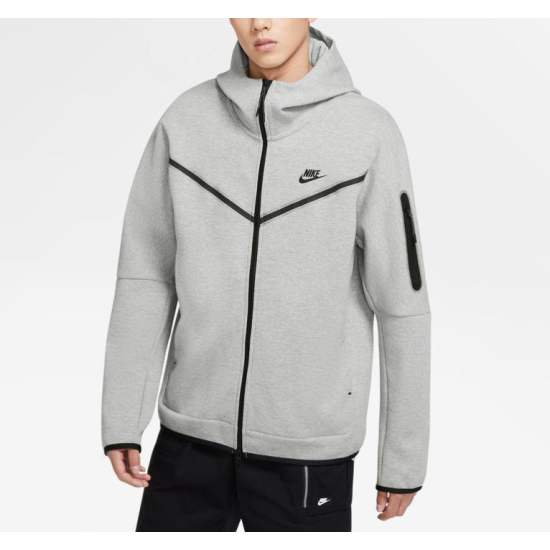 Nike Sportswear Tech Fleece FZ Hoodie Γκρι