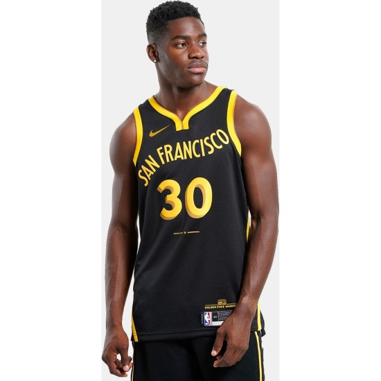 Nike Dri-FIT NBA Golden State Warriors Stephen Curry City Edition 23/24 Swingman Jersey  Μαύρο