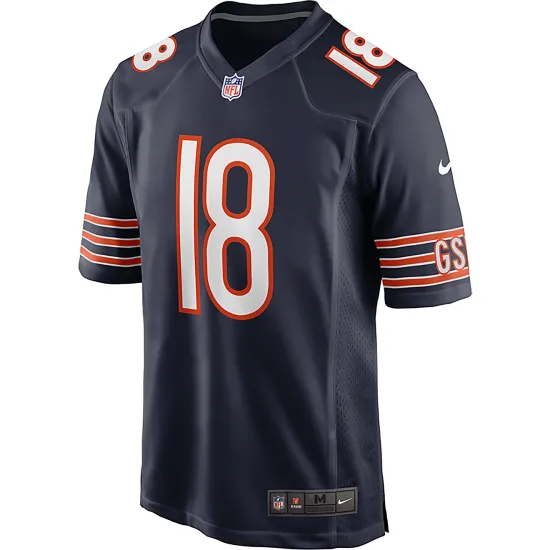 Nike NFL Chicago Bears Caleb Williams 18 Home Game Jersey Μπλε