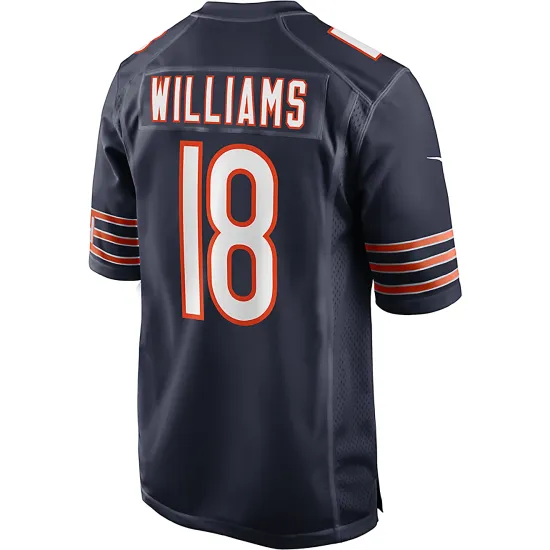 Nike NFL Chicago Bears Caleb Williams 18 Home Game Jersey Μπλε