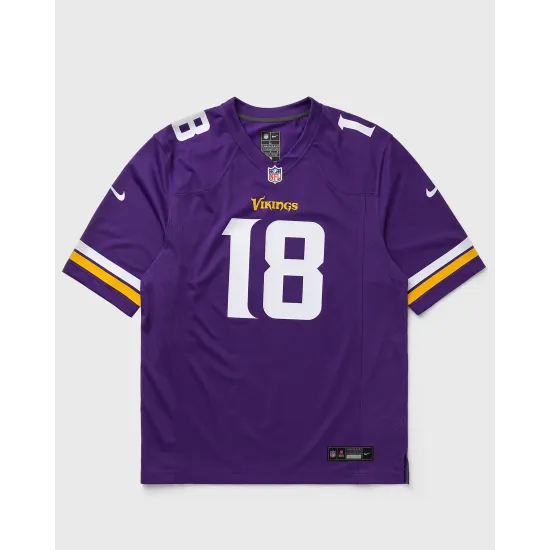 Nike NFL Minnesota Vikings Game Home Jersey Justin Jefferson 18 Μωβ