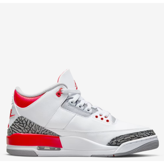 Nike Air Jordan 3 Fire Red Άσπρο