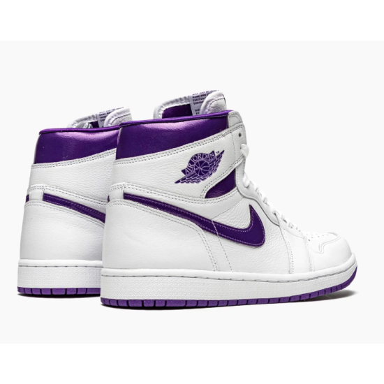 Jordan 1 Retro High Court Purple Άσπρο Μωβ