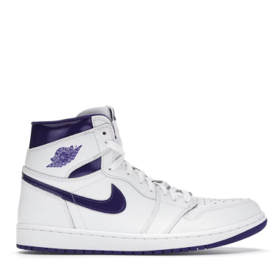 Jordan 1 Retro High Court Purple Άσπρο Μωβ