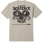 OBEY LIFE SENTENCE PIGMENT T-SHIRT PIGMENT SILVER GREY