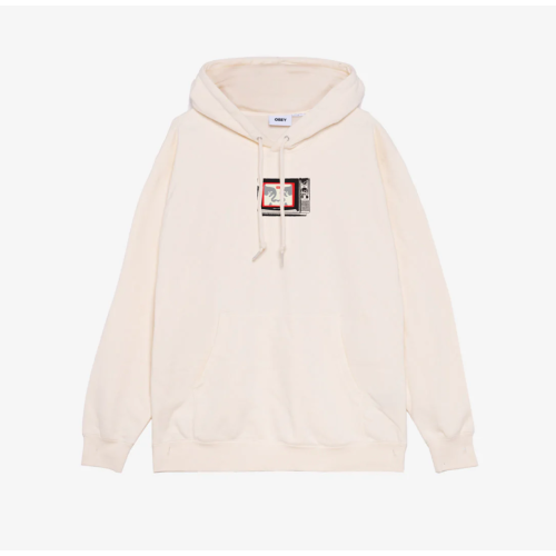 Obey Tv Hoodie Μπέζ