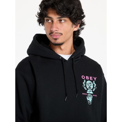 OBEY Helping Hand Hoodie Μαύρο OBEY Helping Hand Hoodie Μαύρο