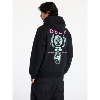 OBEY Helping Hand Hoodie Μαύρο OBEY Helping Hand Hoodie Μαύρο