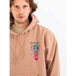 OBEY Helping Hand Hoodie Καφέ