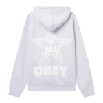 OBEY BOLD STAR EXTRA HEAVY HOODIE ASH GREY Γκρι