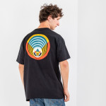 OBEY T SHIRTS OPEN EYES OPEN MINDS OPEN LOTUS CLASSIC TEE - ΜΑΥΡΟ