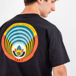 OBEY T SHIRTS OPEN EYES OPEN MINDS OPEN LOTUS CLASSIC TEE - ΜΑΥΡΟ