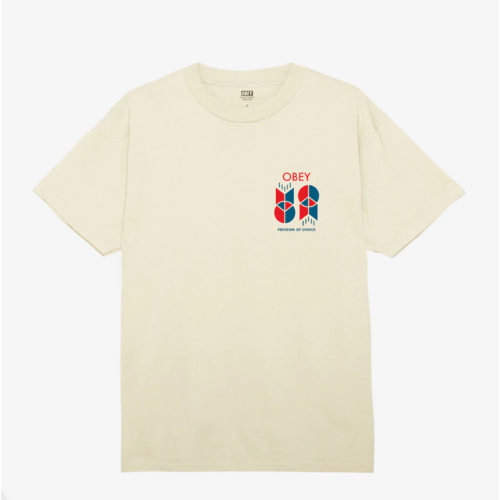 OBEY FREEDOM OF CHOICE CLASSIC T-SHIRT OFF WHITE