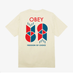 OBEY FREEDOM OF CHOICE CLASSIC T-SHIRT OFF WHITE