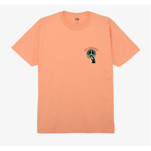 OBEY PEACE DELIVERY CLASSIC T-SHIRT PEACH