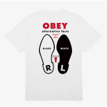 OBEY ALTERNATIVE FACTS CLASSIC T-SHIRT WHITE