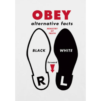OBEY ALTERNATIVE FACTS CLASSIC T-SHIRT WHITE OBEY ALTERNATIVE FACTS CLASSIC T-SHIRT WHITE
