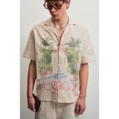PEGADOR TOLEDO LINEN SHIRT CREAM Μπεζ